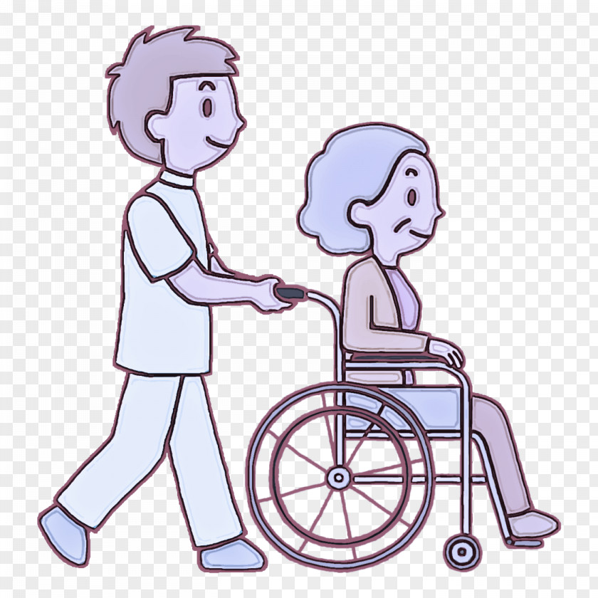 Older Aged Wheelchair PNG