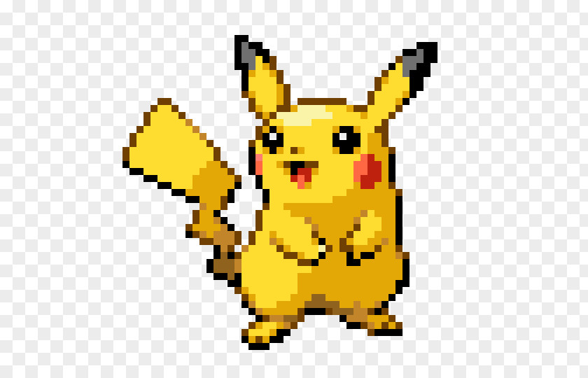 Pikachu Minecraft Ash Ketchum Pixel Art PNG