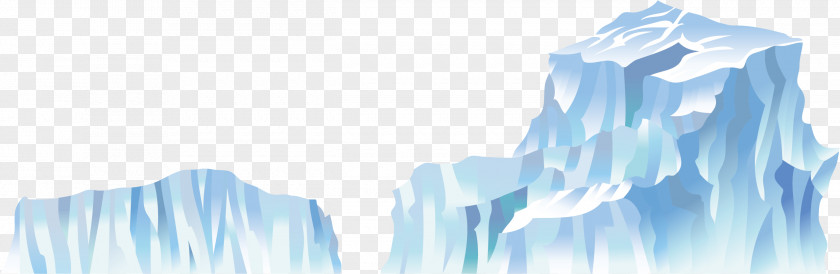 Simple Vector Iceberg Drawing Euclidean PNG
