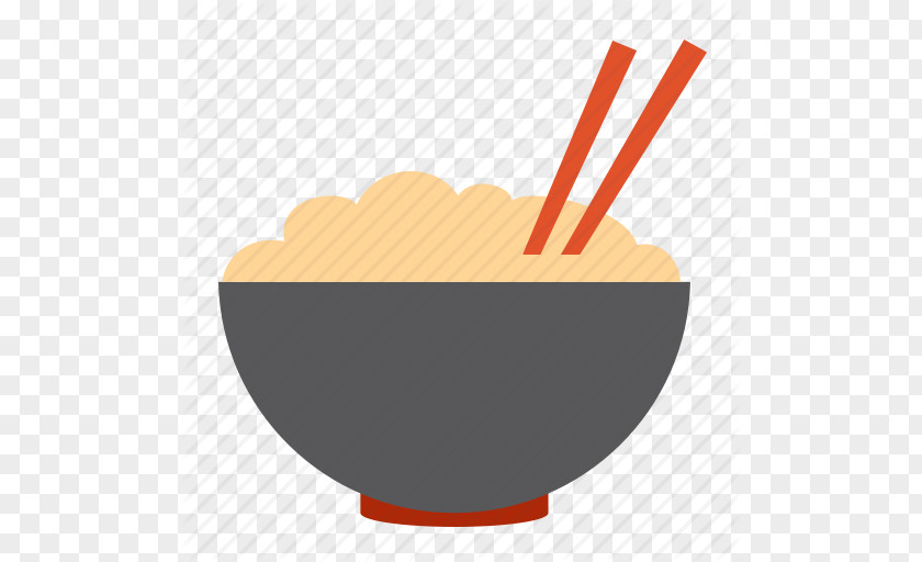 Cartoon Rice Bowl Chopsticks Noodle Icon PNG