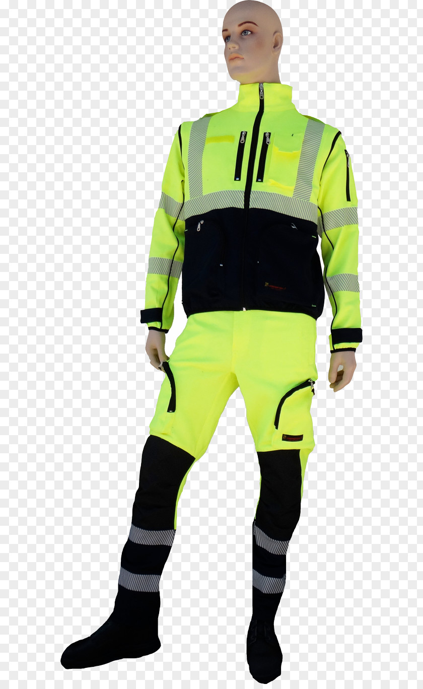 CS SETTORE EMERGENZA Uniform Yellow Civil Defense Clothing PNG