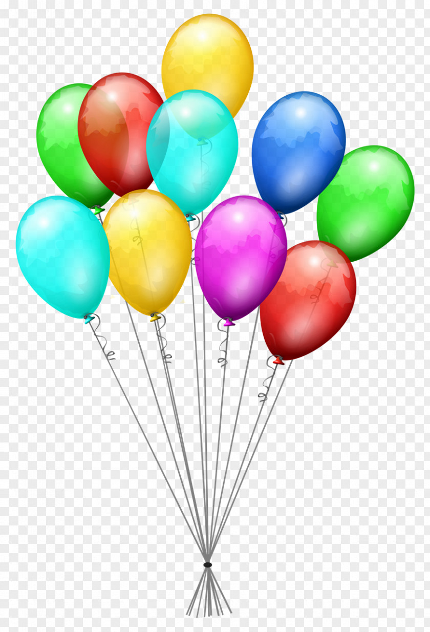 Happy Birthday Text Balloon Clip Art PNG