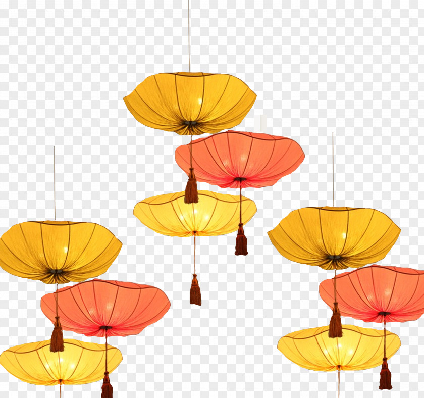 Mid-Autumn Lotus Lamp PNG
