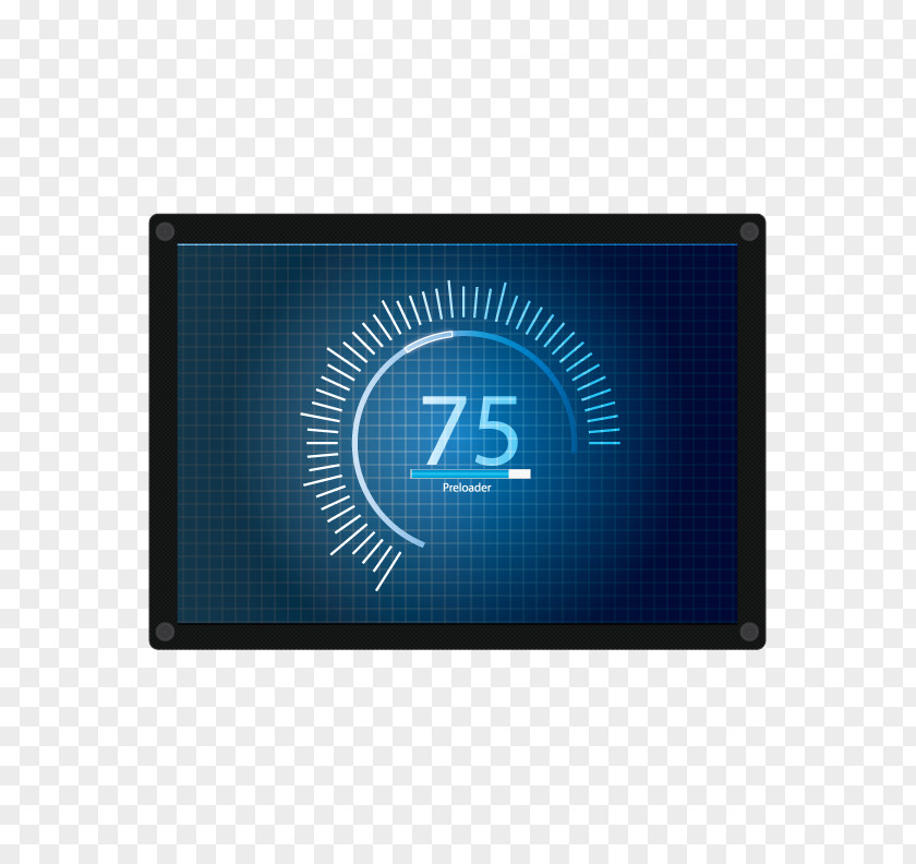 Vector Tablet Download Icon PNG