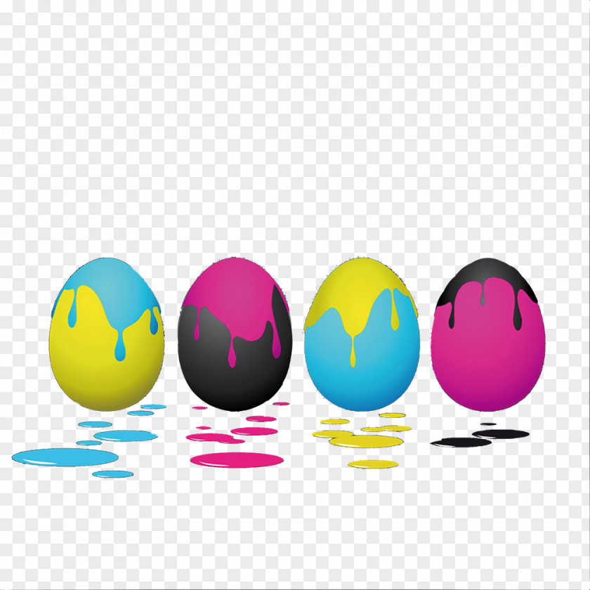 Colorful Eggs CMYK Color Model Euclidean Vector Shutterstock Yellow PNG