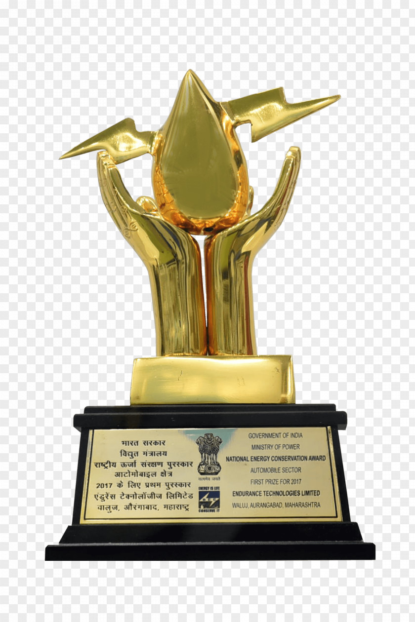 Government Of Gujarat Endurance Technologies Award Trophy Car Statue PNG