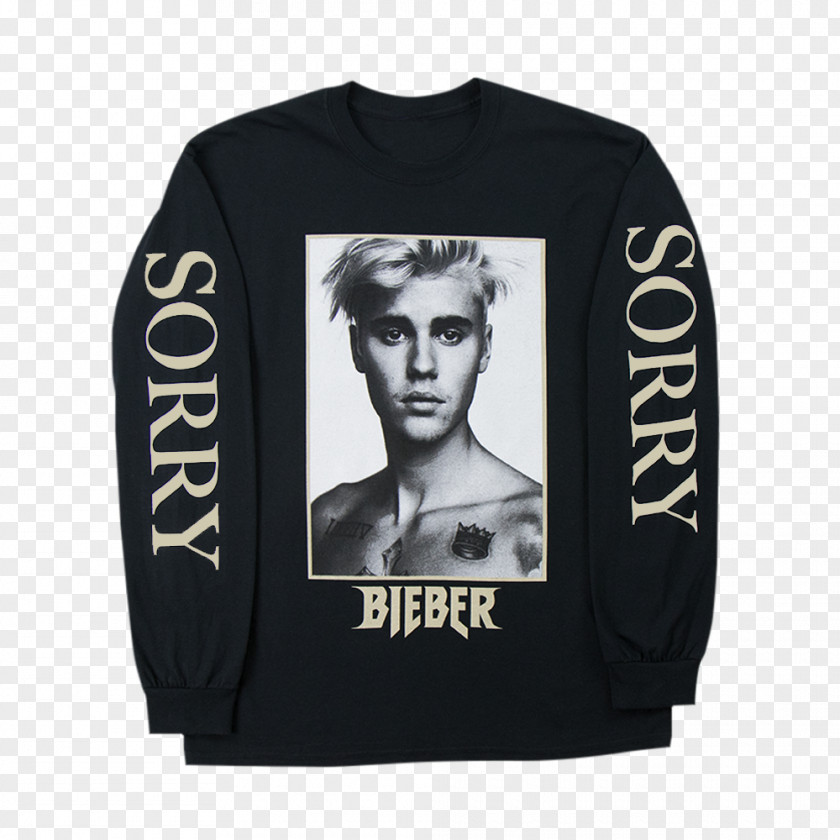 Justin Bieber Hoodie Purpose World Tour Long-sleeved T-shirt PNG