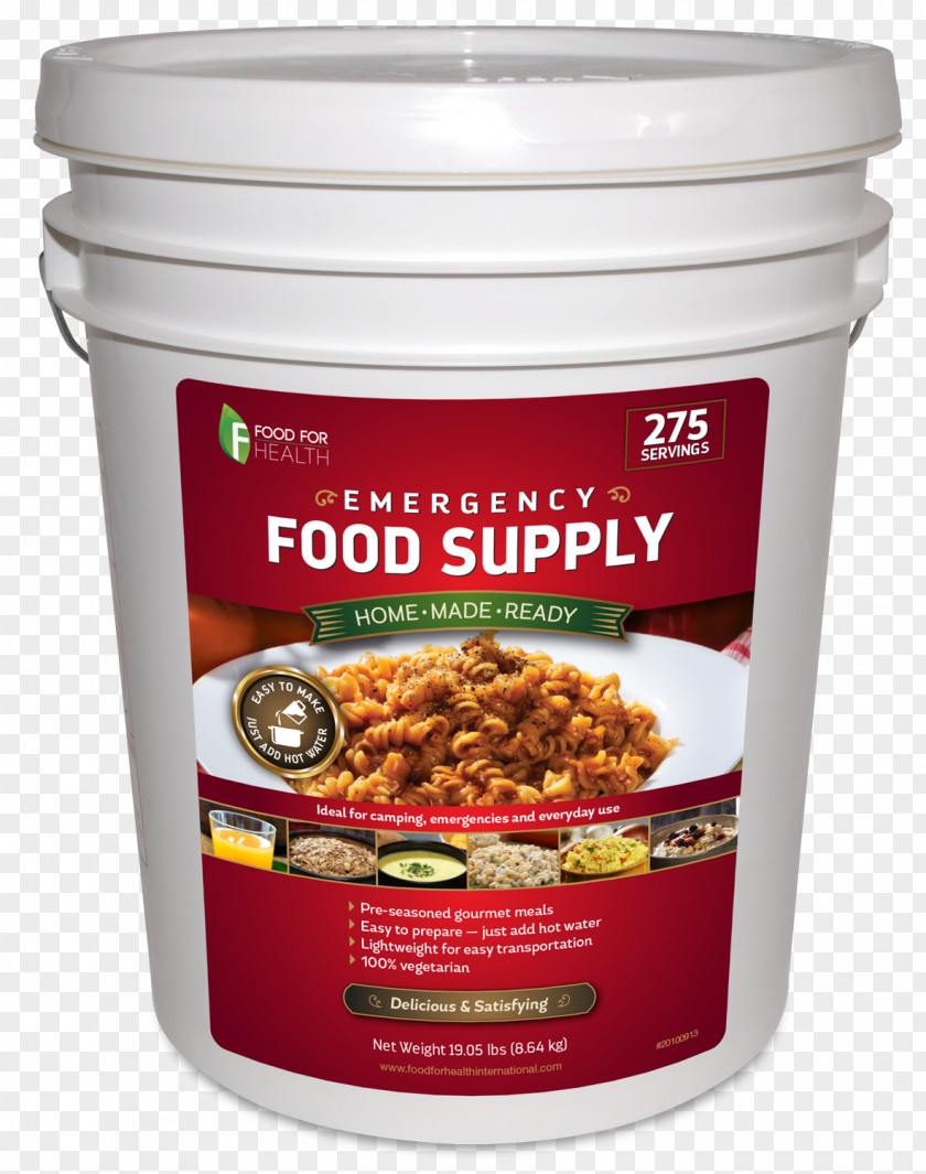 Rice Bucket Food Storage Survival Kit Emergency Meal PNG