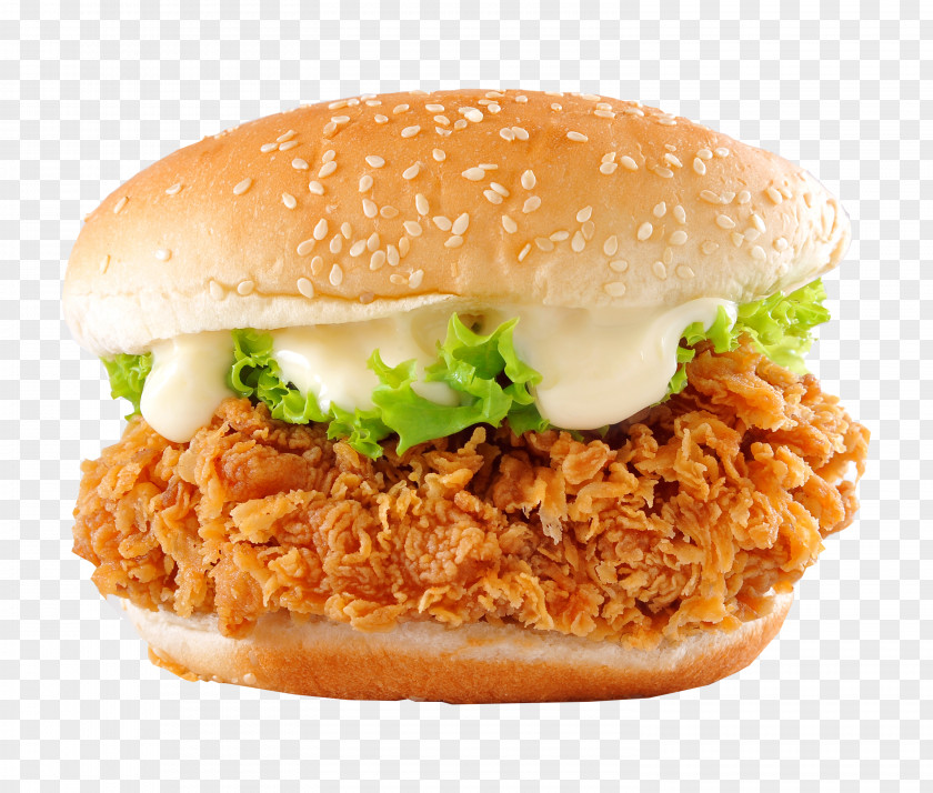 Bun Chicken Sandwich Hamburger Crispy Fried Tikka Steak PNG