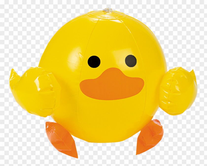 Duck Rubber Beach Ball Inflatable PNG