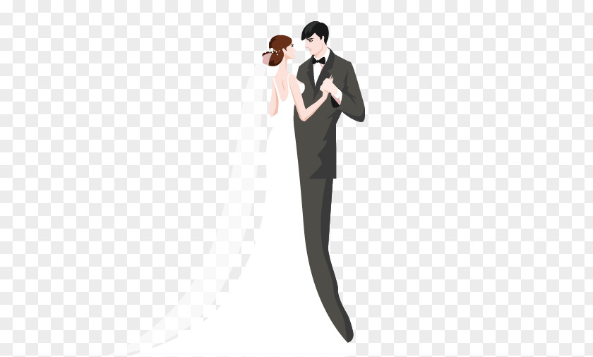 Flat Wedding Invitations Figures PNG