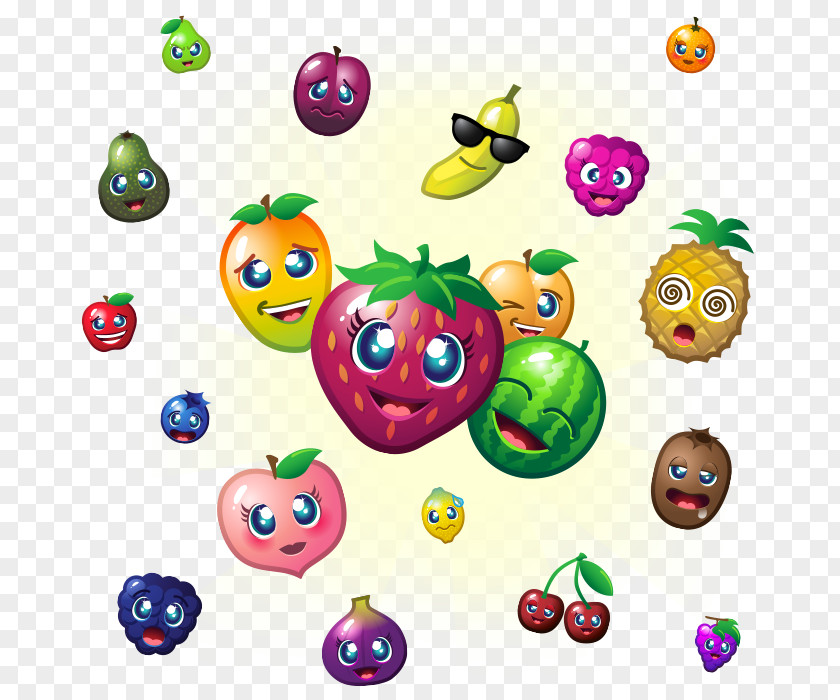 Fruit Puzzle Emoticon Smiley Clip Art PNG