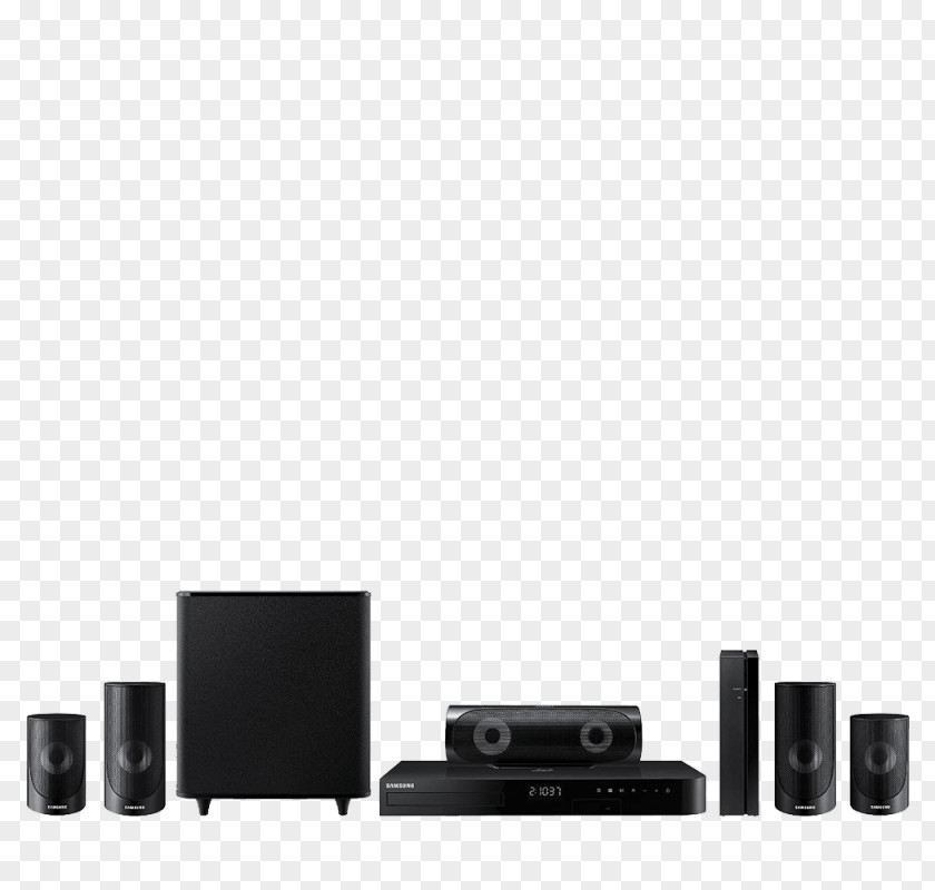 Samsung Blu-ray Disc Home Theater Systems HT-J4500 5.1 Surround Sound HT-H5500W PNG