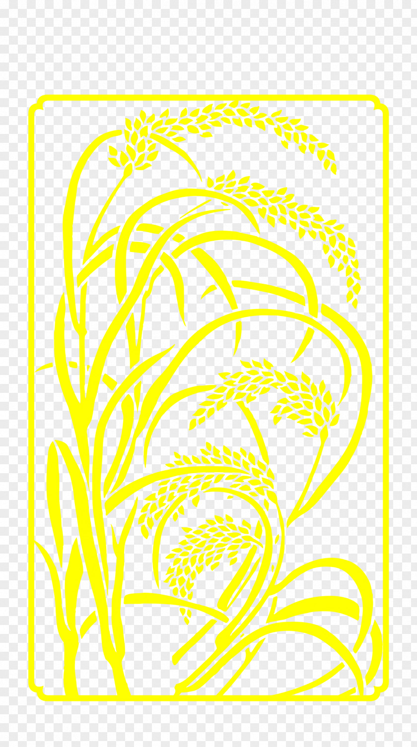 Wheat Pattern Yellow Illustration PNG