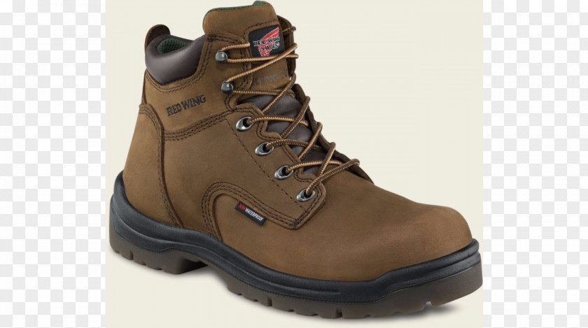Boot Red Wing Shoes Steel-toe Waterproofing Leather PNG