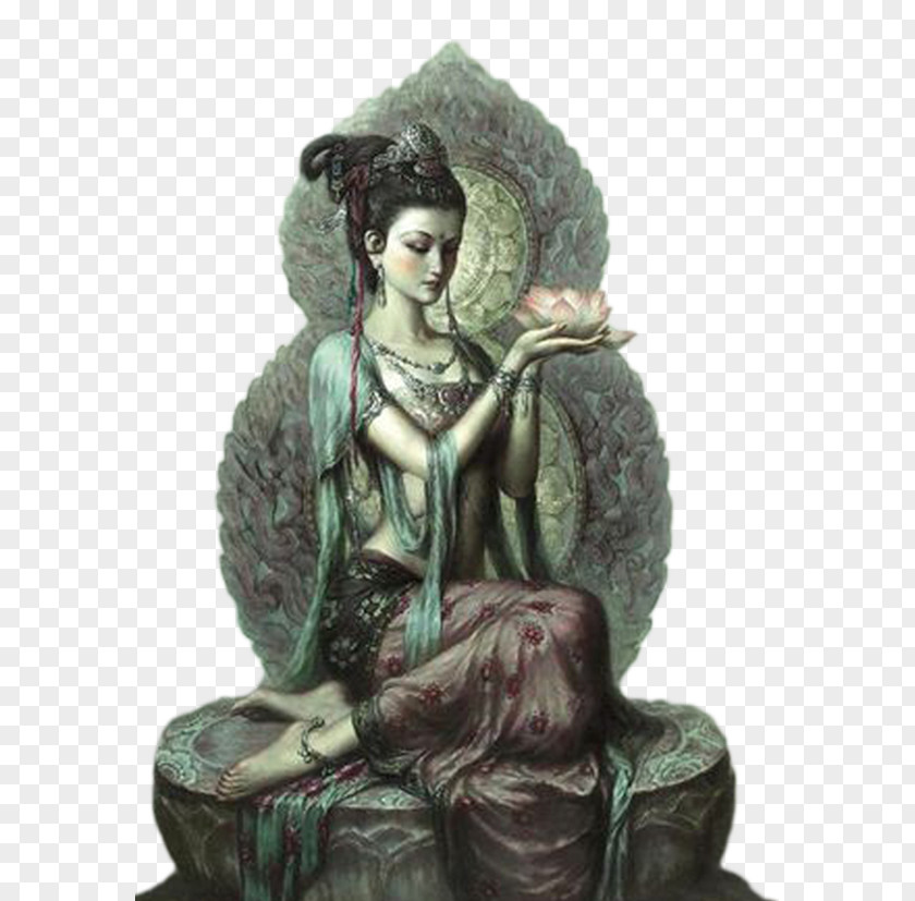 Buddhism Dunhuang Guanyin Reiki Goddess PNG
