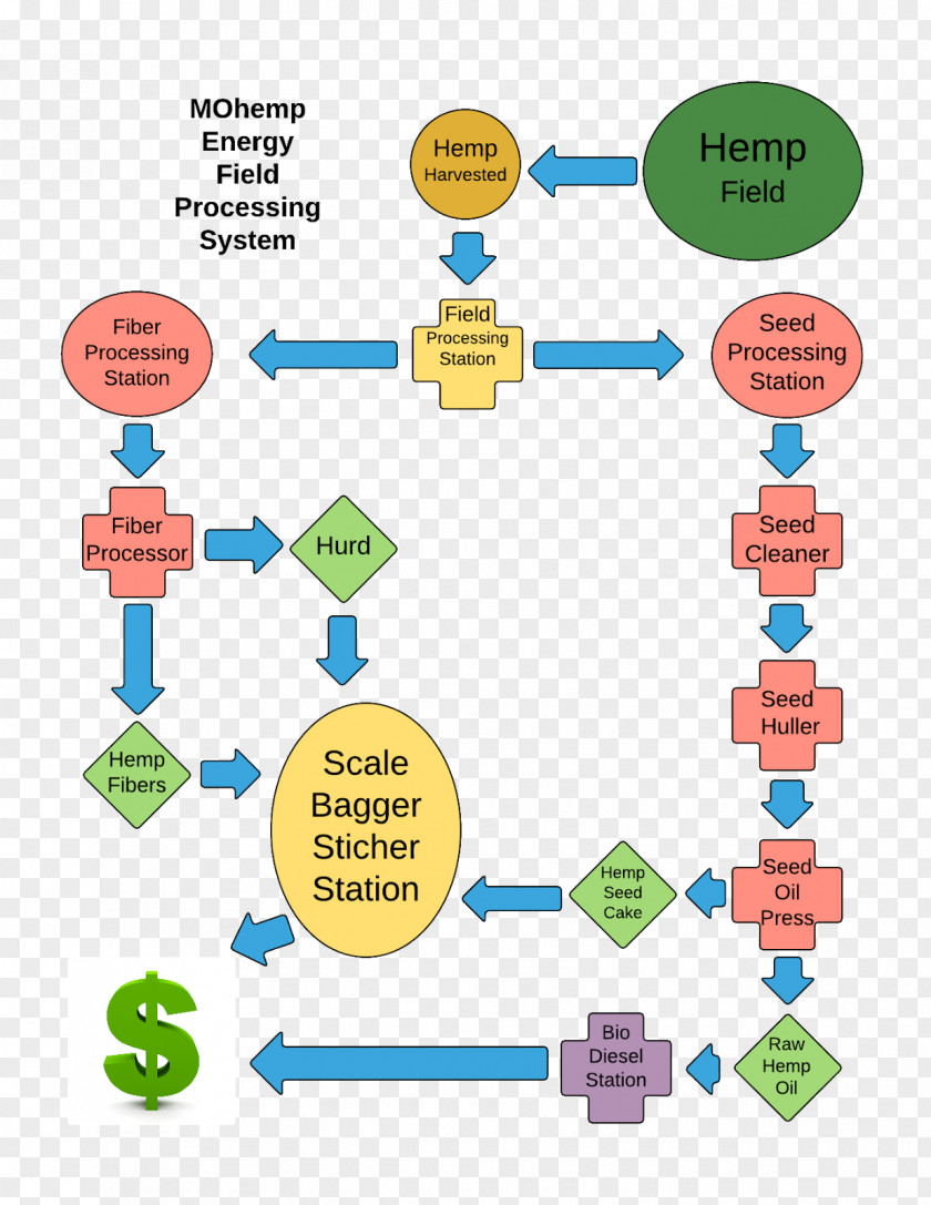 Cannabis Diagram Hemp Flowchart Process Paper PNG