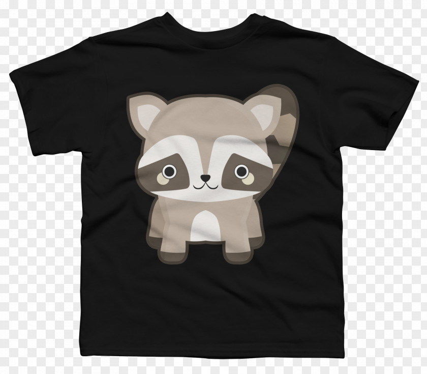 Hand-painted Raccoon Long-sleeved T-shirt Hoodie Sweater PNG