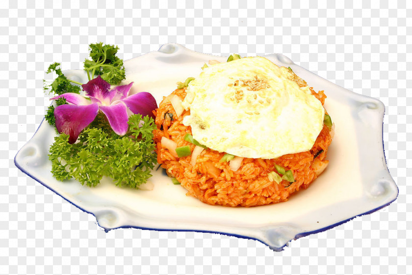 Kimchi Fried Rice Egg Breakfast Bacon PNG