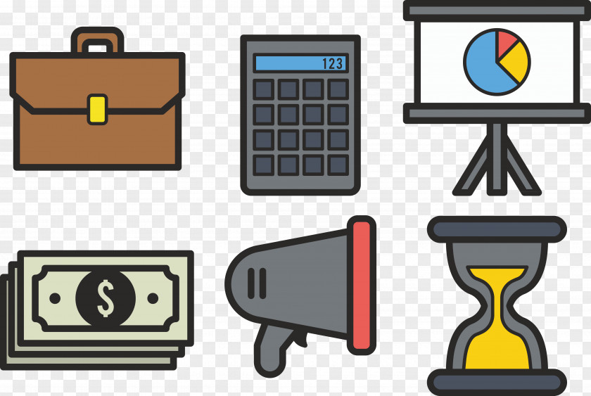 Loudspeaker Dollar Cash Business Icon PNG