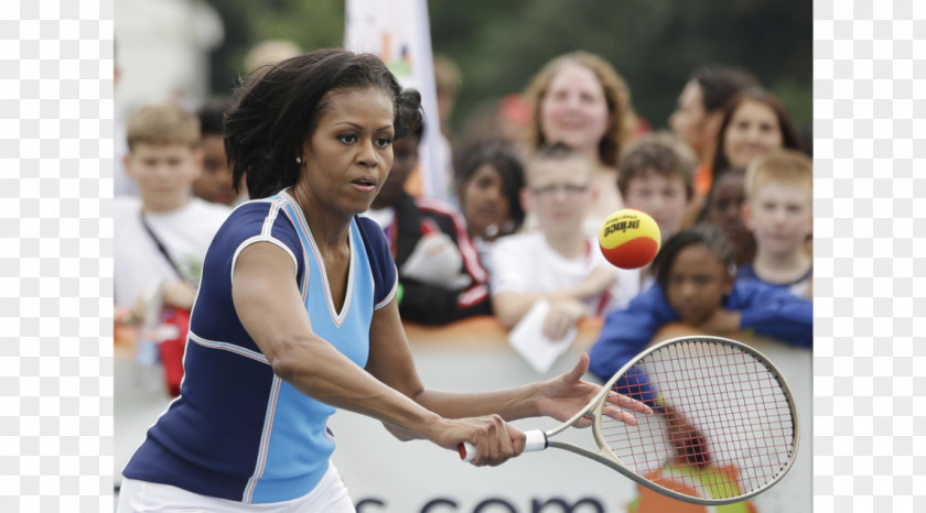 Michelle Obama Rackets Sport First Lady Of The United States Leisure PNG