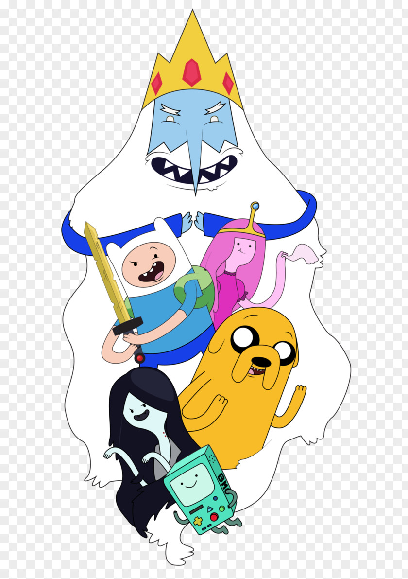 Adventure Time Finn The Human Jake Dog Ice King Poster Drawing PNG
