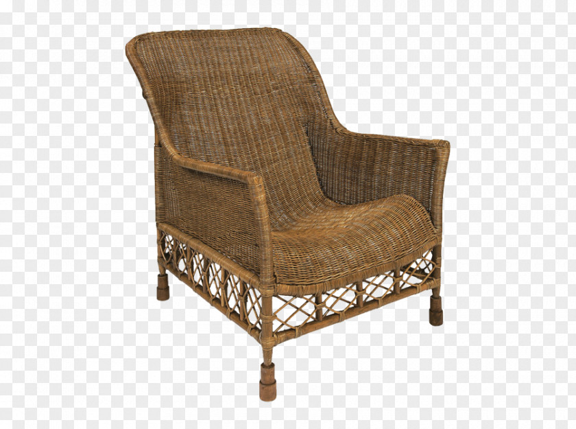 Brown Chair Gin And Tonic Wicker Furniture Table PNG