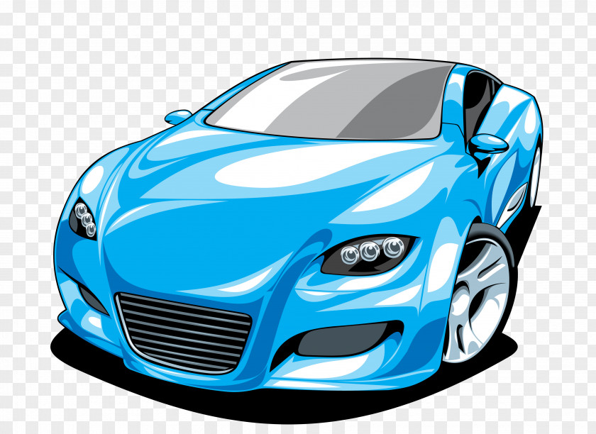 Cartoon Sports Car Element Ferrari Clip Art PNG