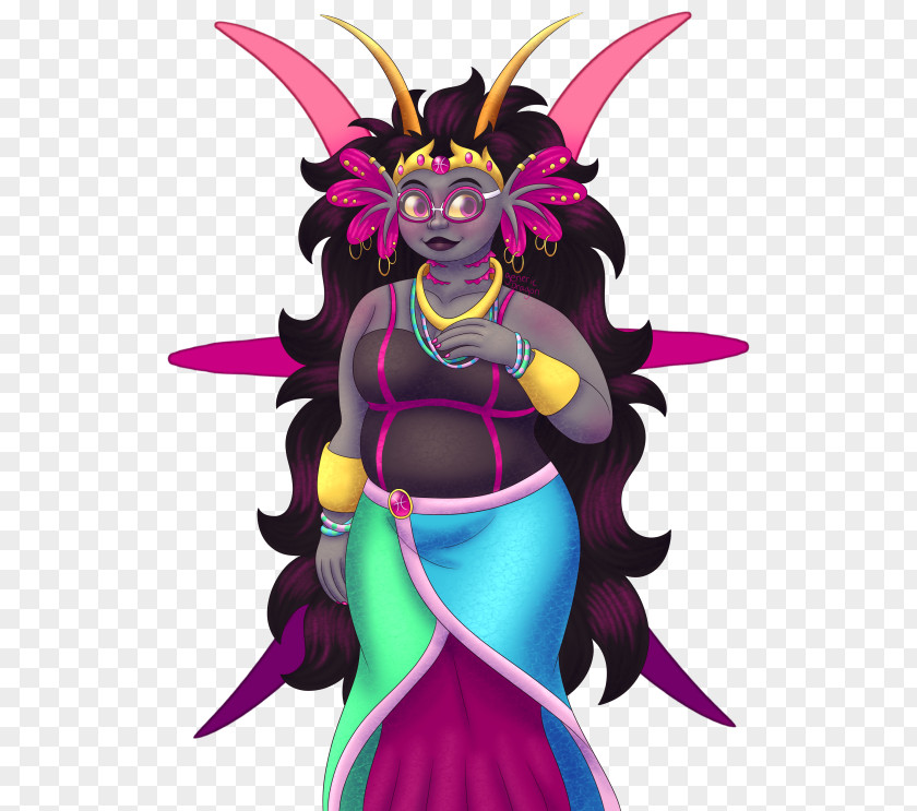 Feferi Peixes Puns Fairy Illustration Purple Homestuck Name PNG