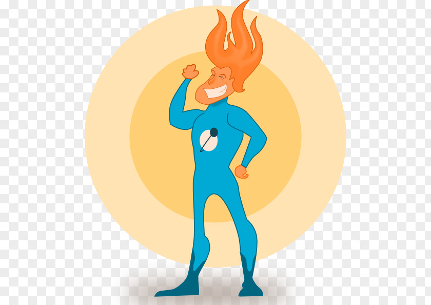 Free Flame Clipart Superhero Clip Art PNG