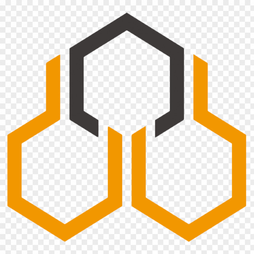 Bee Beehive Honeycomb Logo PNG