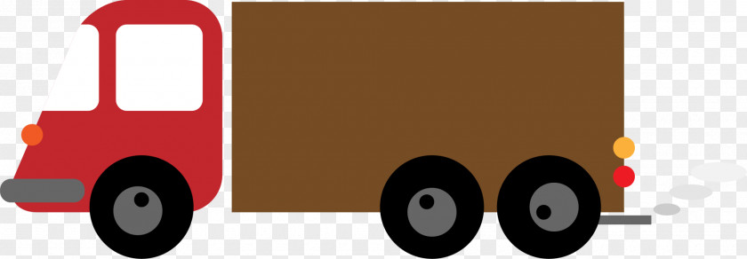 Brown Cartoon Truck Brand Vehicle PNG