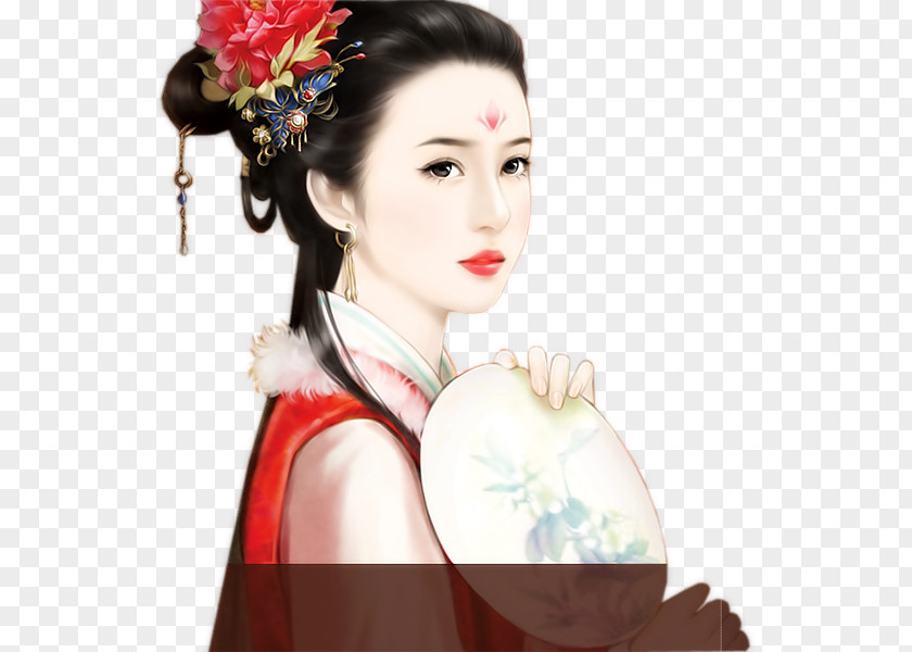 China 庄姜 Bijin Four Beauties Qing Dynasty PNG