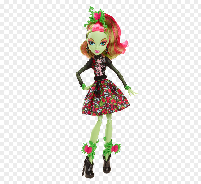 Venus Fly Monster High Doll Flower Lagoona Blue Toy PNG