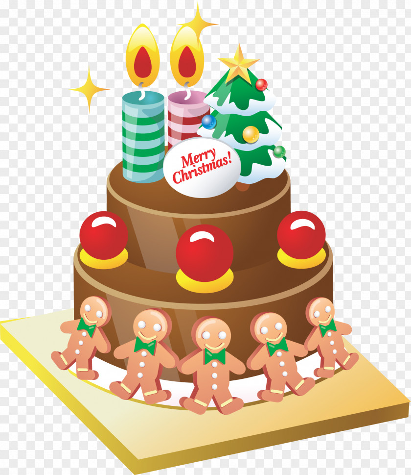 Cake Christmas Birthday Cupcake Chocolate Candy Cane PNG