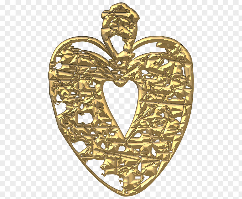 Heart Gold Data Compression PNG