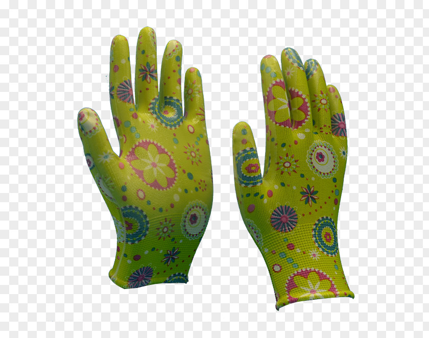 Nitrile Rubber Glove Spandex Coating PNG