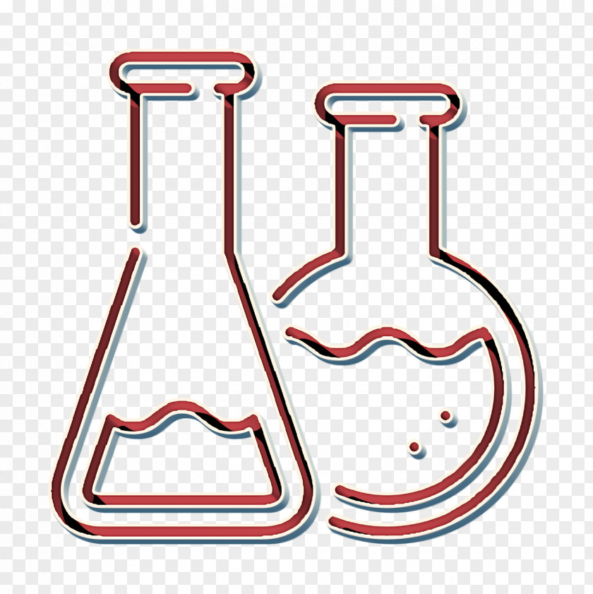 Laboratory Flask Scientific Study Icon Flasks Science PNG