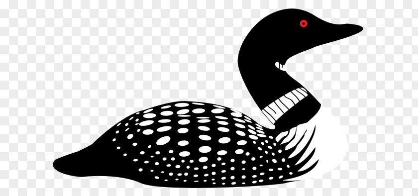 Silhouette Common Loon Drawing Clip Art PNG