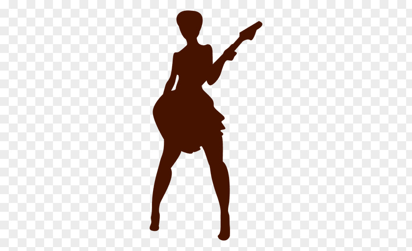 Silhouette Guitar Drawing Musician PNG
