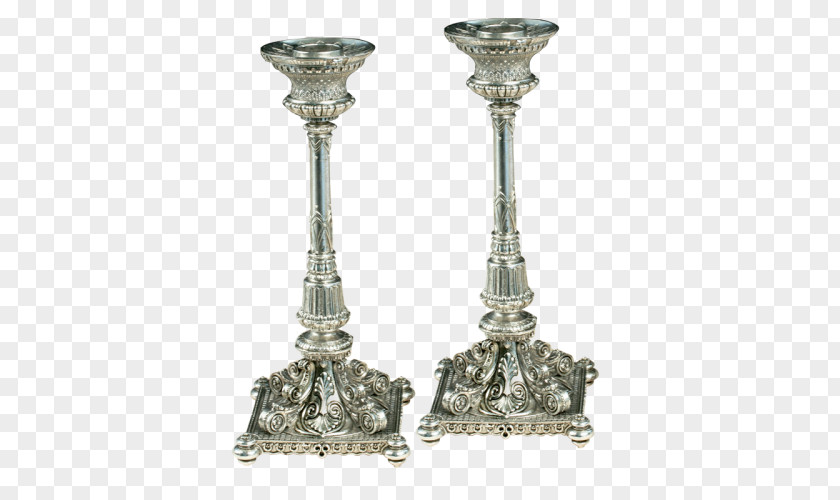 Silver 01504 Brass Candlestick PNG