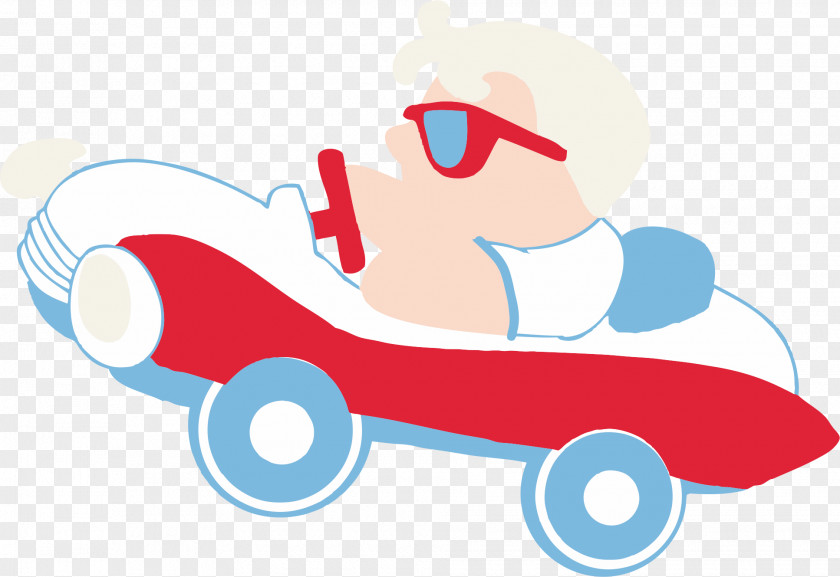 Cartoon Character Driving Animation PNG