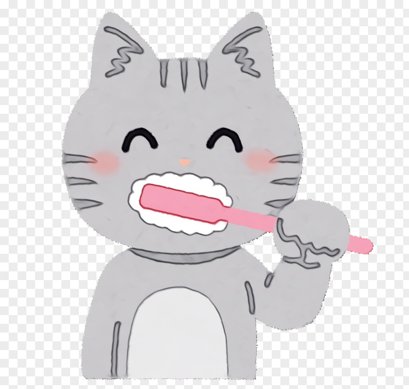 Cartoon Nose Head Pink Whiskers PNG