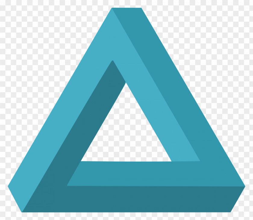 Penrose Triangle Optical Illusion Wikipedia Stairs PNG