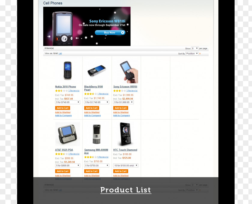 Fixed Price List Magento Product Catalog PNG