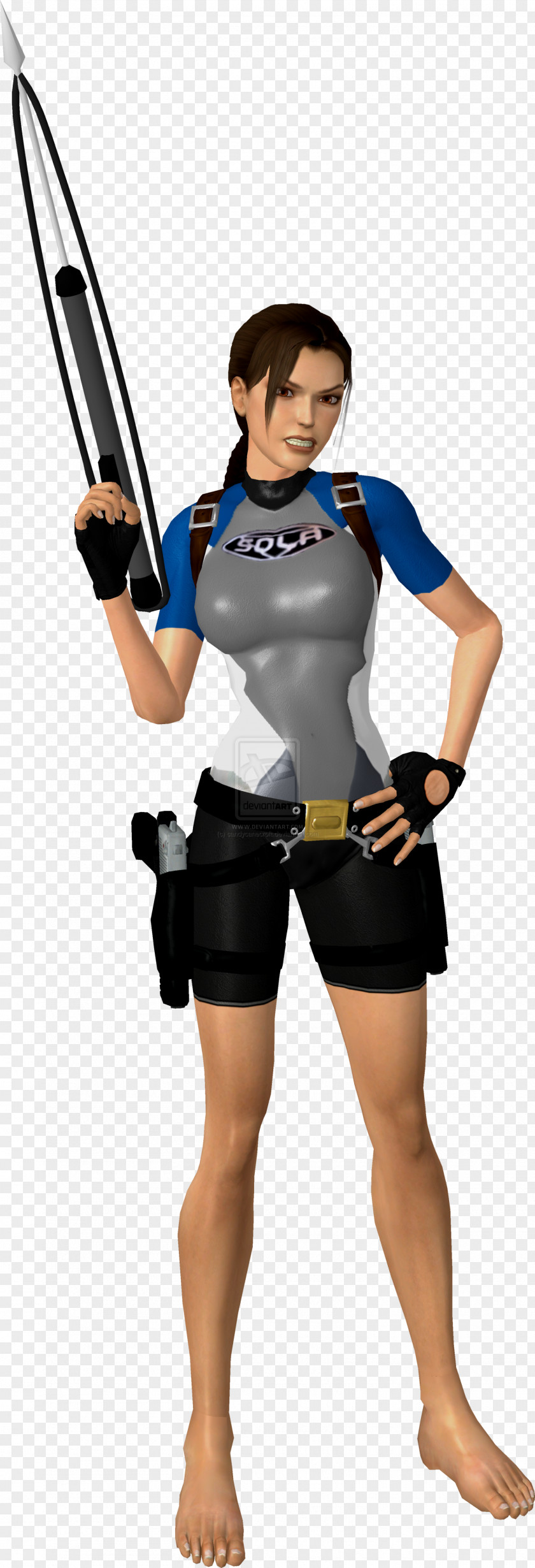 Lara Croft Cheerleading Uniforms Art Shoulder Sport PNG
