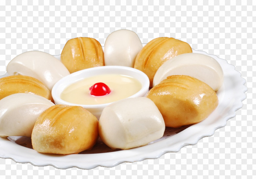 Small Sweet Cream Buns Mantou Shaobing Breakfast Dish PNG