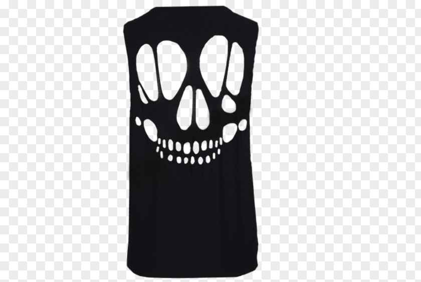 T-shirt Skull Top Sleeveless Shirt PNG