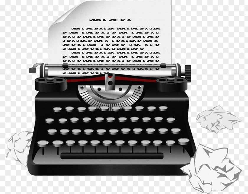 Typewriter Writing Letter PNG