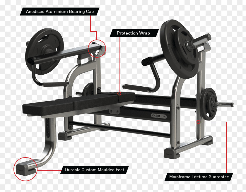 Dumbbell Bench Press Fitness Centre Weight Machine Plate PNG